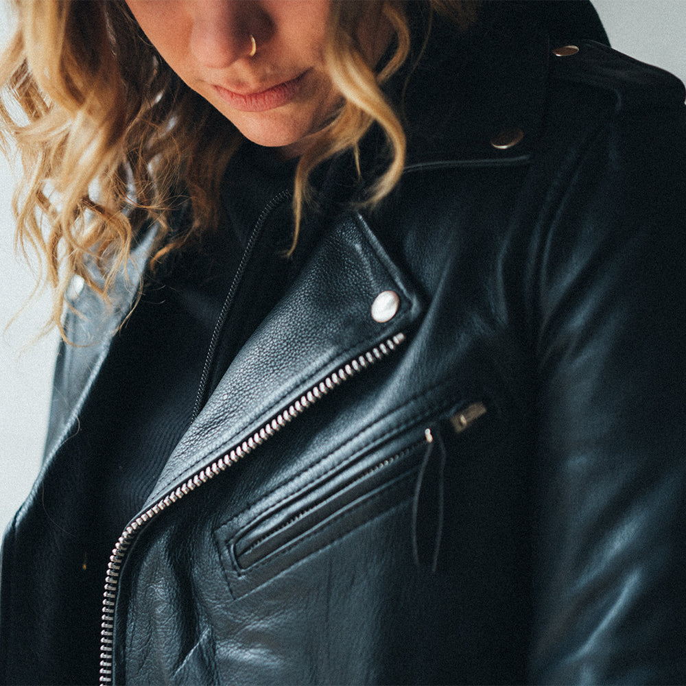Ryman - Women's Motorcycle Leather Jacket – First MFG Co – First
