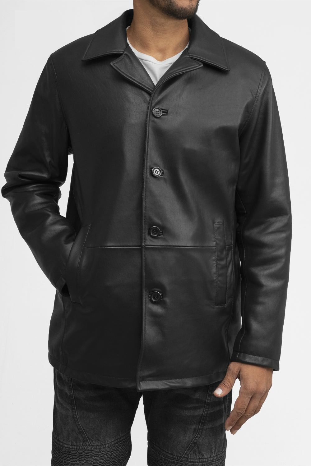 Strata Mens Fashion Leather Jacket