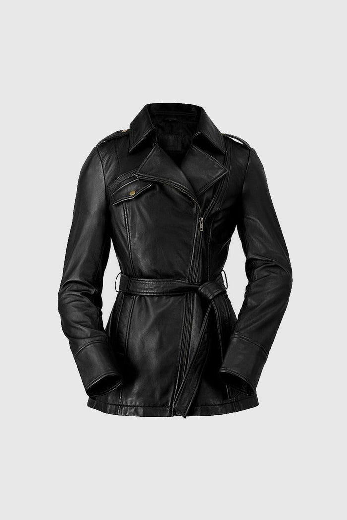 Traci Womens Leather Jacket Black Women's Leather Jacket Whet Blu NYC XS Black 