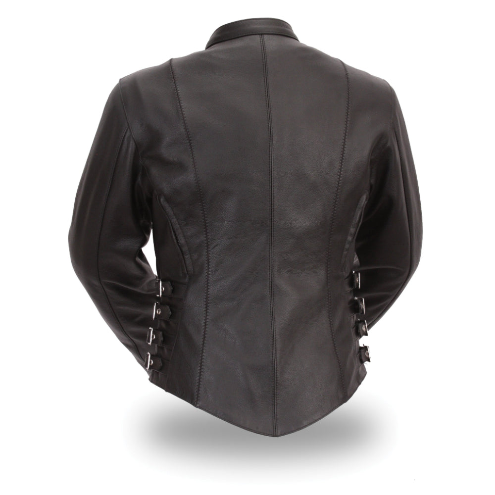 Total Stranger (Only Available in XS) Women's Leather Jacket First Manufacturing Company