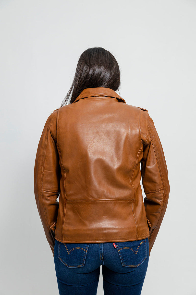 Rebel Womens Leather Jacket Whiskey Women's Leather Jacket Whet Blu NYC   