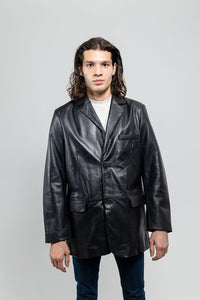 Esquire Mens Leather Jacket Black Men's Leather Jacket Whet Blu NYC   