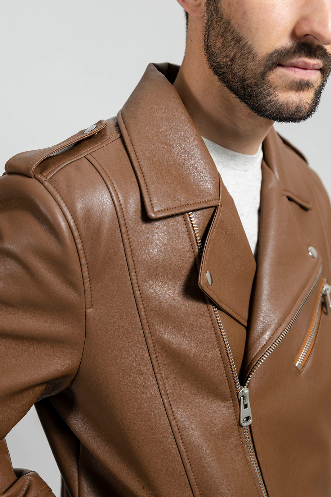Nash Vegan Faux Leather Jacket Men's Vegan Faux Leather jacket FMCo   