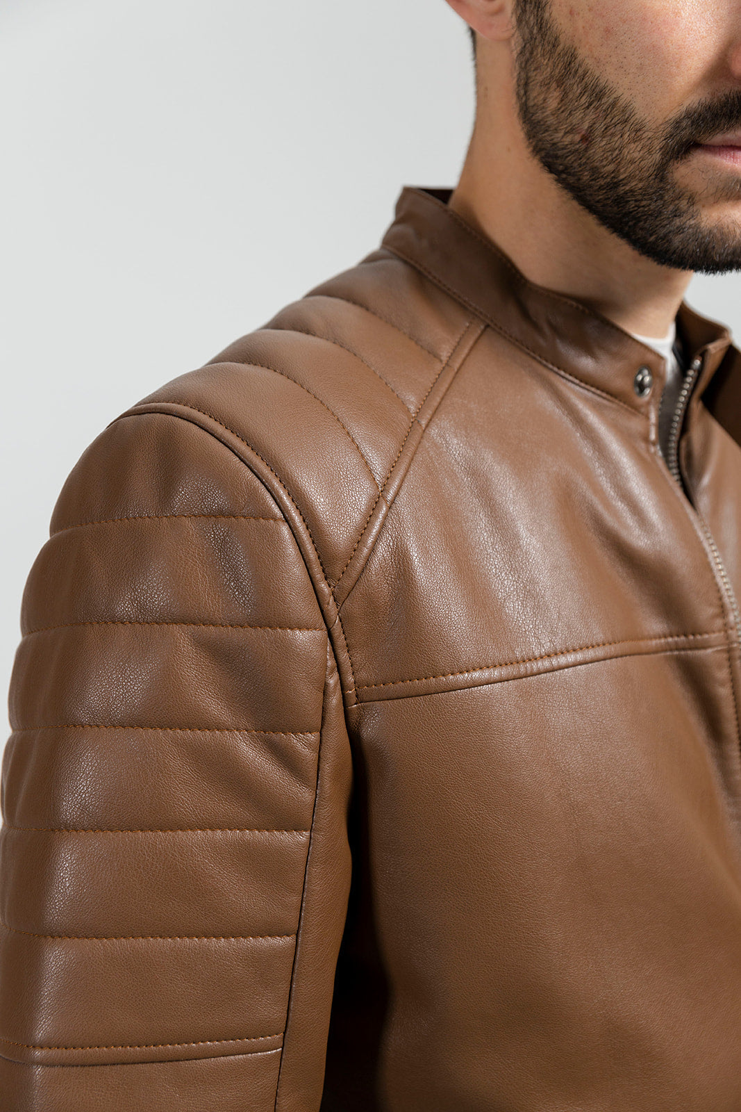 Dustin Men's Vegan Faux Leather Jacket Men's Vegan Faux Leather jacket FMCo   