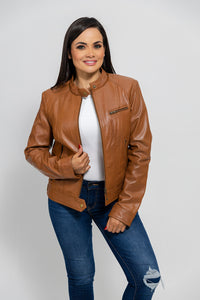 Favorite Womens Fashion Leather Jacket Whiskey Women's Leather Jacket Whet Blu NYC   