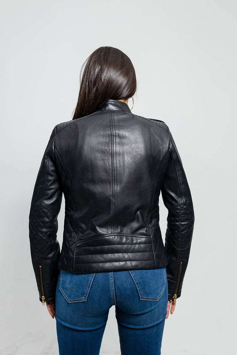 Madelin Womens Fashion Leather Jacket