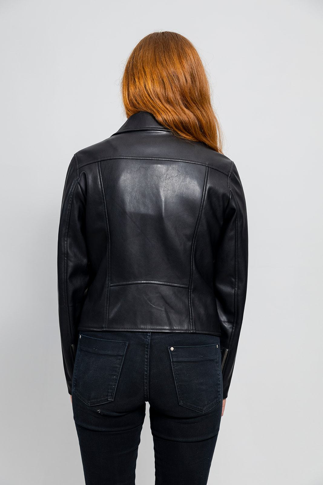Demi Womens Vegan Faux Leather Jacket