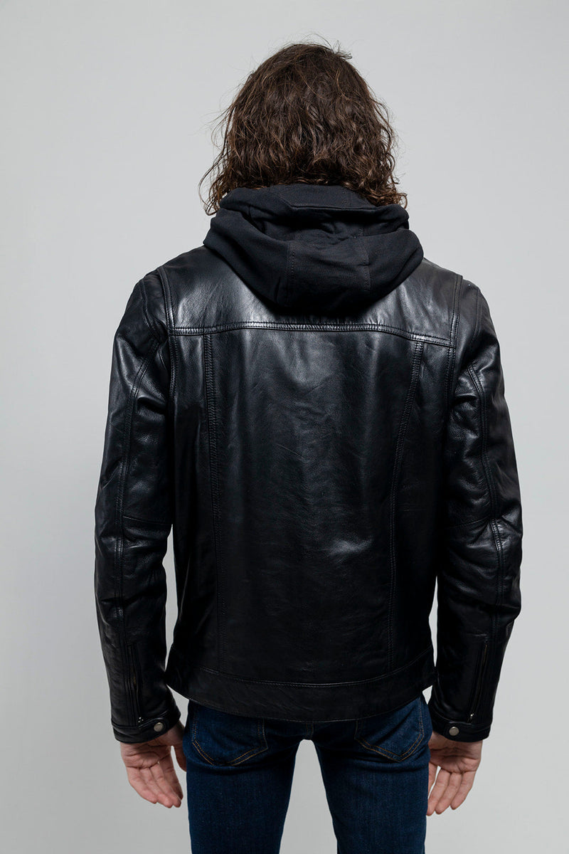 Axel Mens Leather Jacket Men's Leather Jacket Whet Blu NYC   