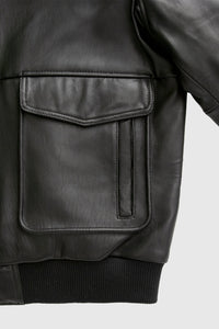 Baron Mens Bomber Leather Jacket