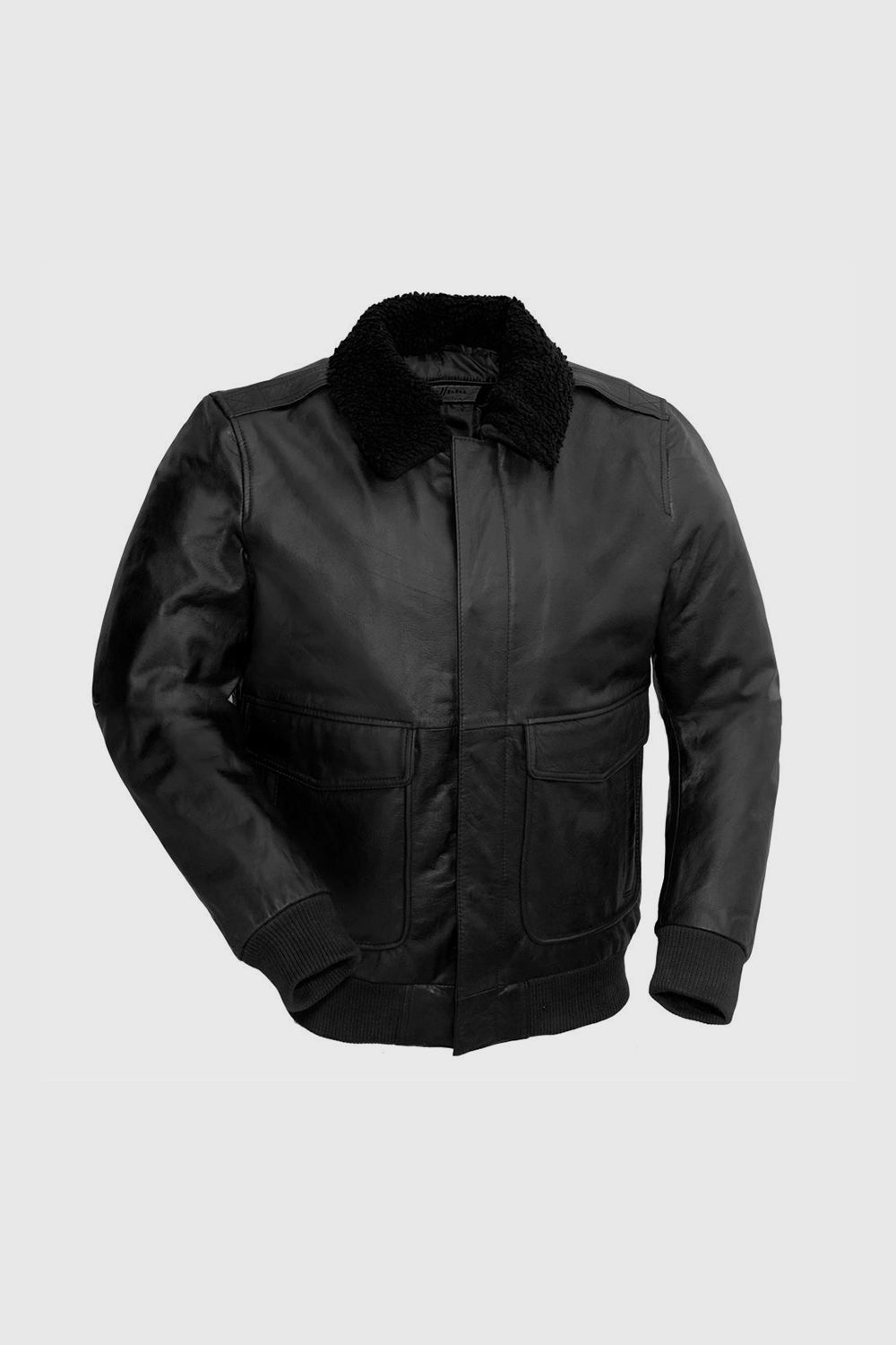 Mens Bomber Leather Jacket Black Men's Bomber Jacket Whet Blu NYC XS BLACK 