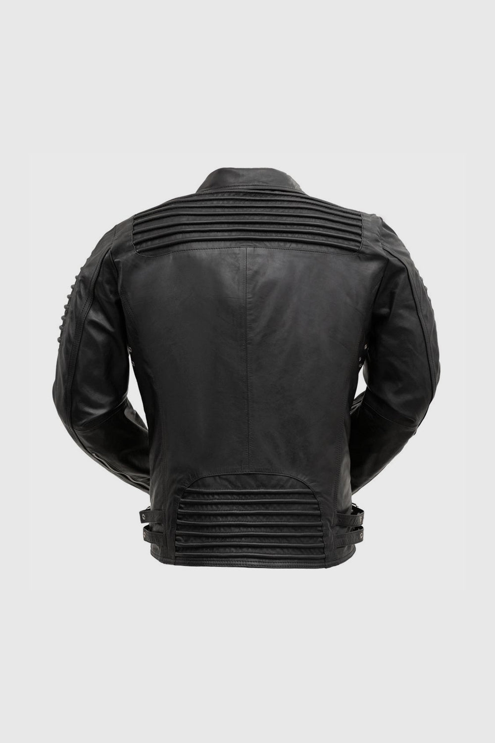 Brooklyn Mens Lambskin Leather Jacket Black
