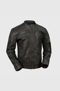 Cruiser Mens Leather Jacket Men's Leather Jacket Whet Blu NYC XS  