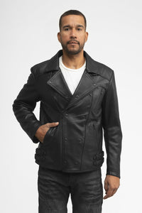 Domanico Mens Fashion Jacket Men's New Zealand Lambskin Jacket Whet Blu NYC   