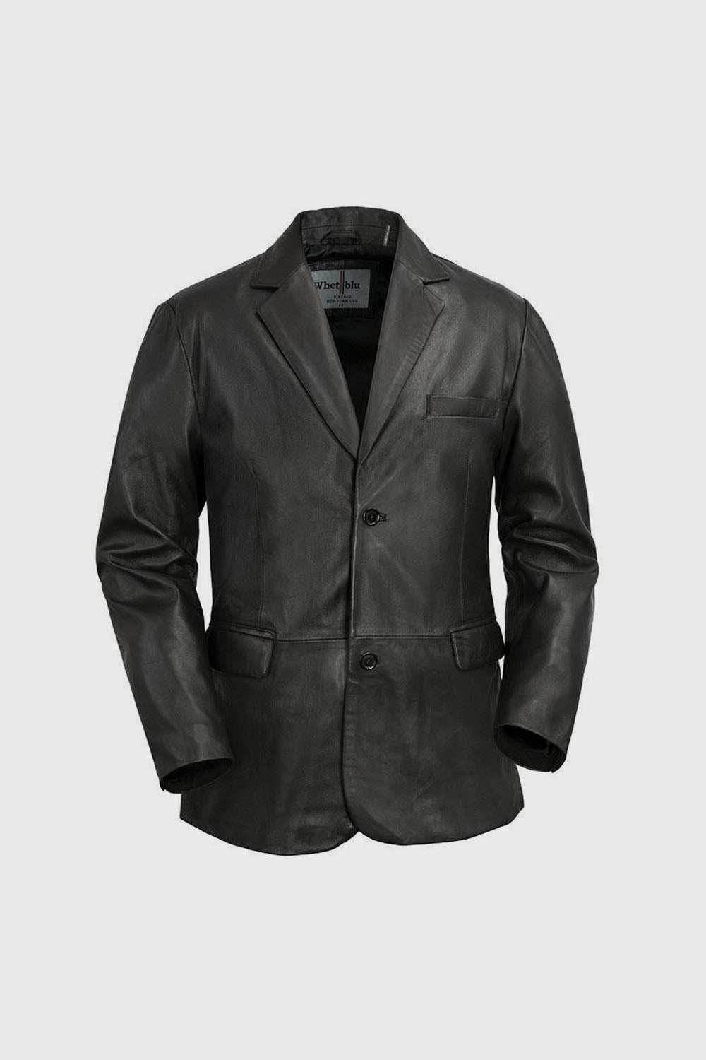 Esquire Mens Leather Jacket Black