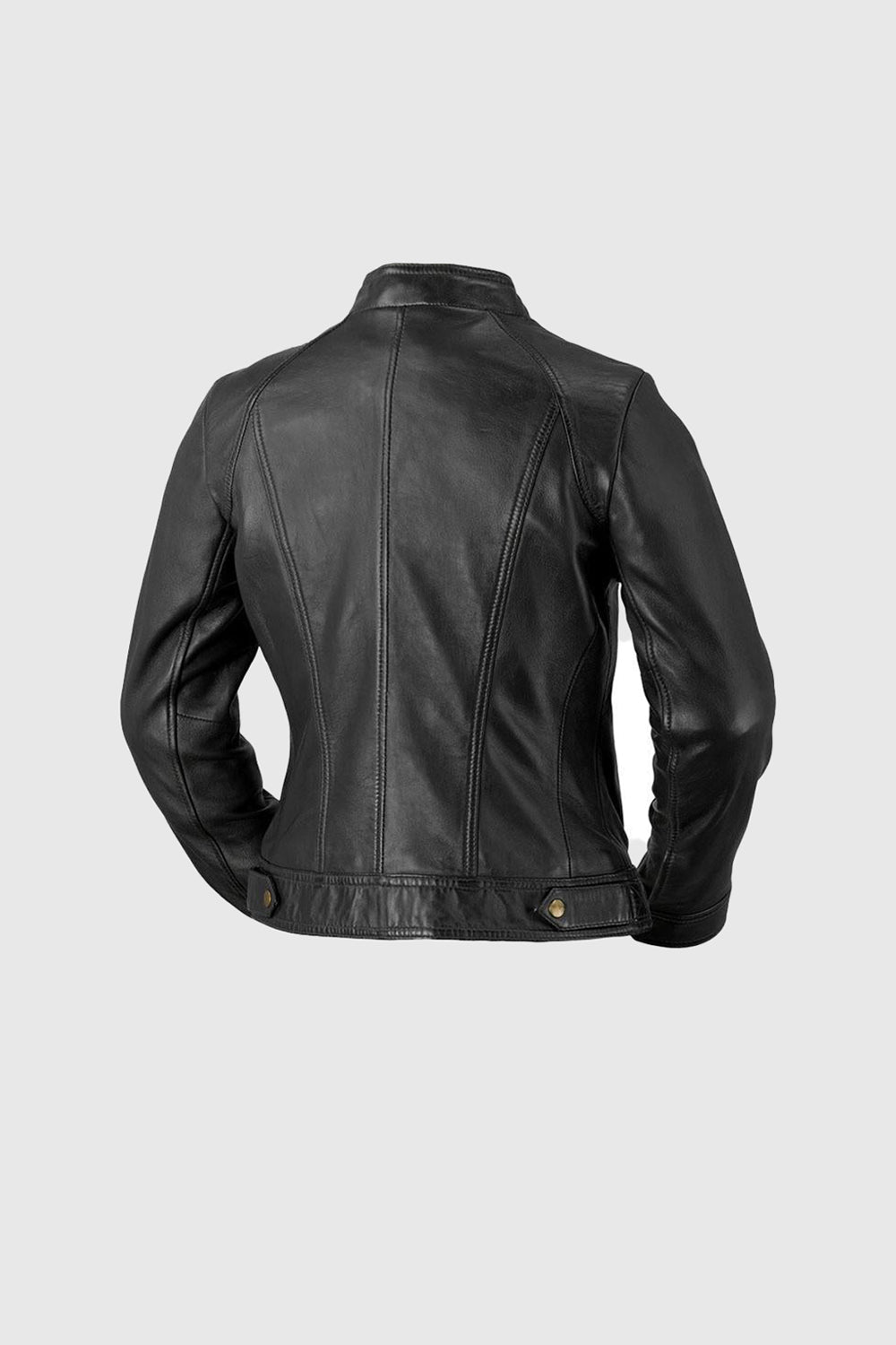 Favorite Womens Fashion Leather Jacket Black