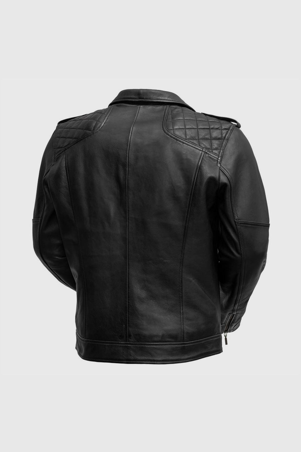 Gavin Mens Leather Jacket Men's Motorcycle style Jacket Whet Blu NYC   