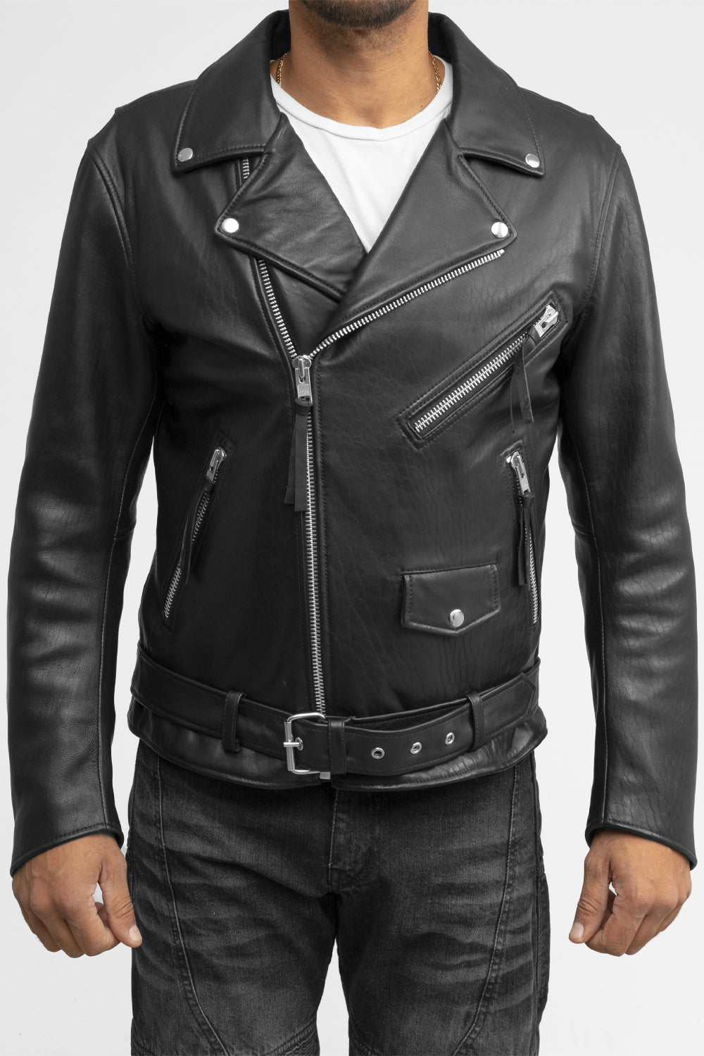 Zack Mens Fashion Leather Jacket – Whet Blu NYC