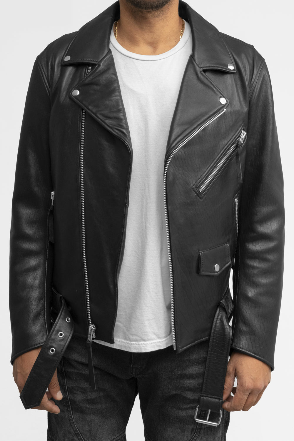 Jay Mens Fashion Leather Jacket Men's New Zealand Lambskin Jacket Whet Blu NYC   
