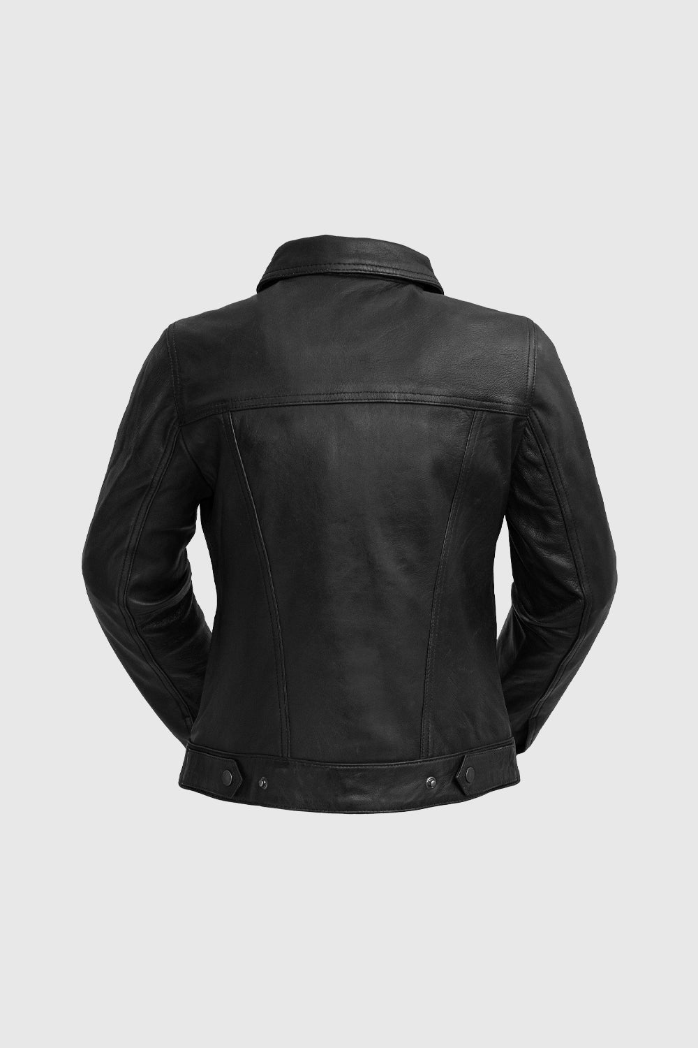 Madison Womens Fashion Leather Jacket Black