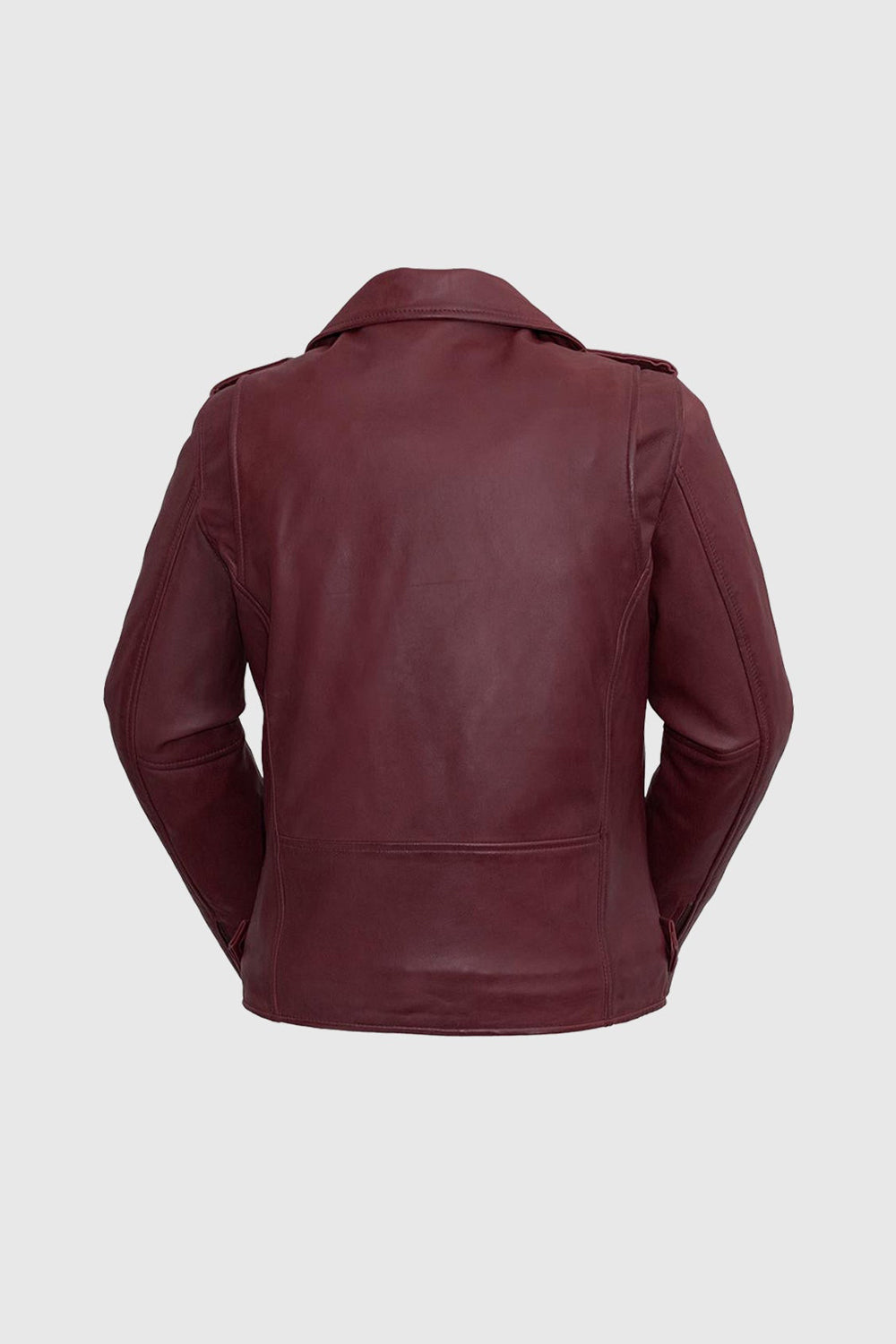 Rebel Womens Leather Jacket Oxblood