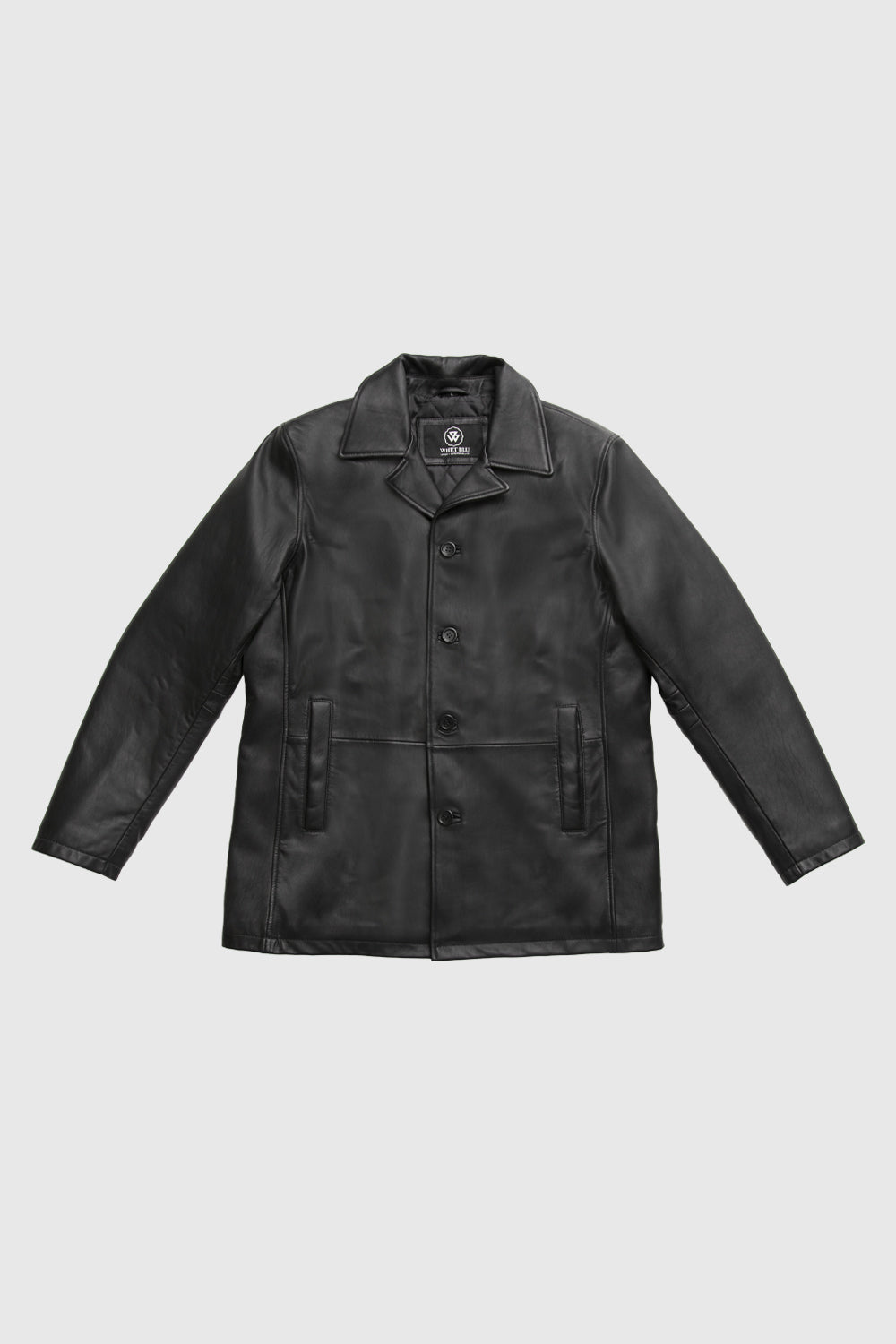 Strata Mens Fashion Leather Jacket Men's New Zealand Lambskin Jacket Whet Blu NYC S Black 